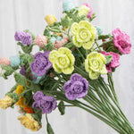 Handmade Crochet Barbie Rose Bouquet Material Kits