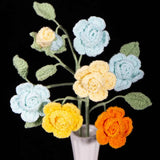 Handmade Crochet Barbie Rose Bouquet Material Kits