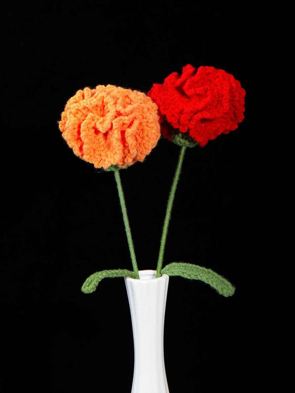 Handmade Crochet Carnation Flower-Aesthetic Home Decor