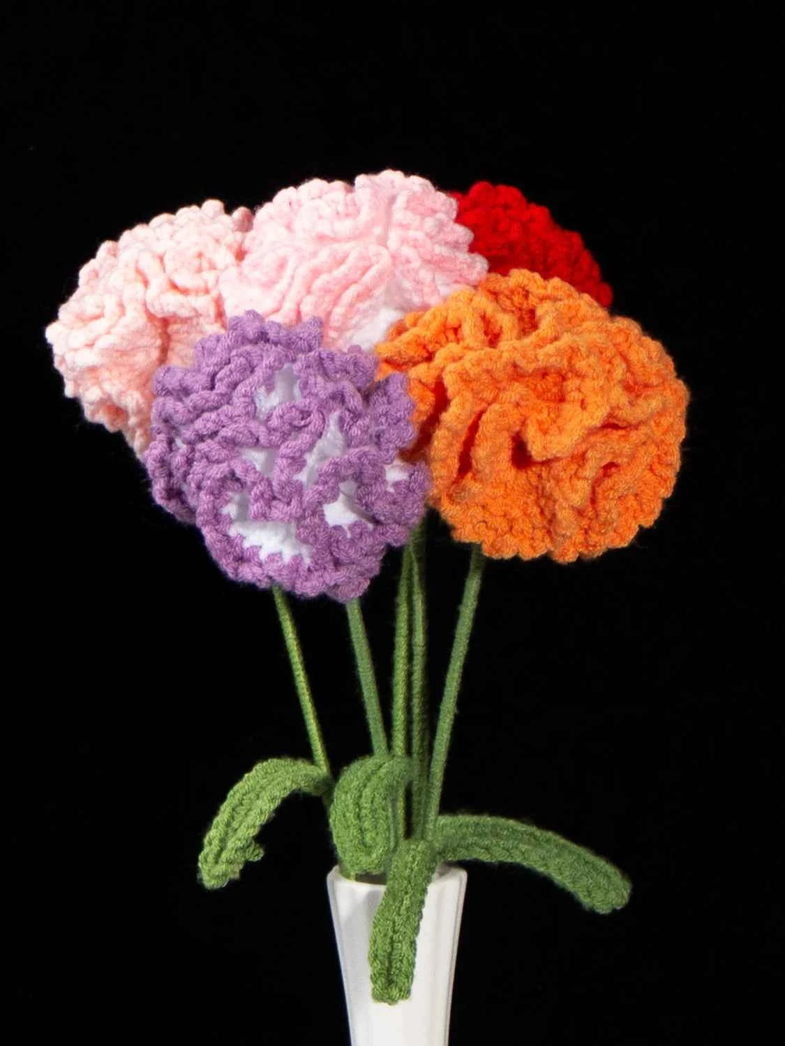 Handmade Crochet Carnation Flower-Aesthetic Home Decor
