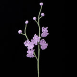 Handmade Crochet Dancing Orchid Forever Blooming Artificial Flower Bouquet