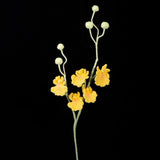Handmade Crochet Dancing Orchid Forever Blooming Artificial Flower Bouquet