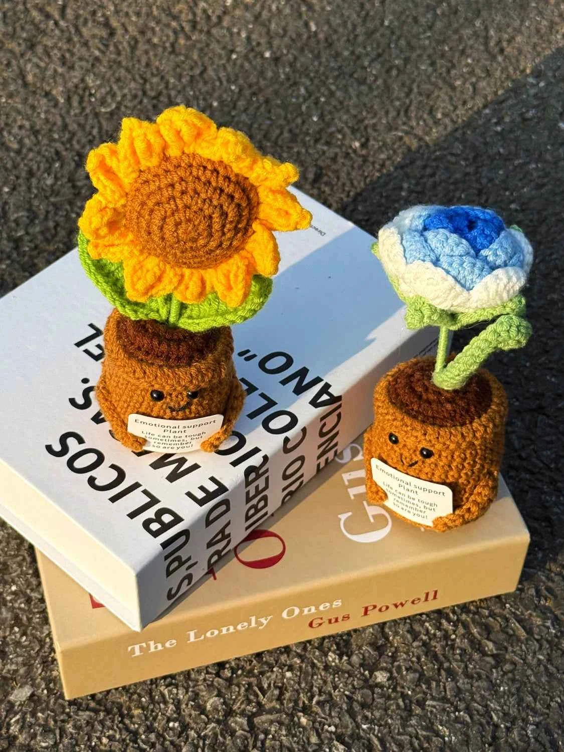 Handmade Crochet Emotional Support Plant Potted Flower