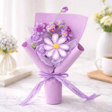 Handmade Crochet Flower Bouquet – Knitted Gesang Gift, Forever Flowers for Birthday, Mother's Day, Wedding Decor
