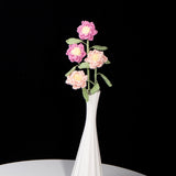 Handcrafted Knitted Gardenia | Artificial Floral Accent Stem