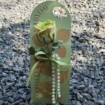 Handmade Crochet Green Rose Flower Bouquet