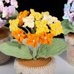 Handmade Crochet Hydrangea Potted Plant