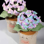 Handmade Crochet Hydrangea Potted Plant