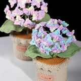 Handmade Crochet Hydrangea Potted Plant