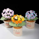 Handmade Crochet Hydrangea Potted Plant