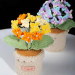 Handmade Crochet Hydrangea Potted Plant