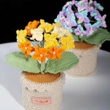 Handmade Crochet Hydrangea Potted Plant