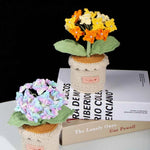 Handmade Crochet Hydrangea Potted Plant