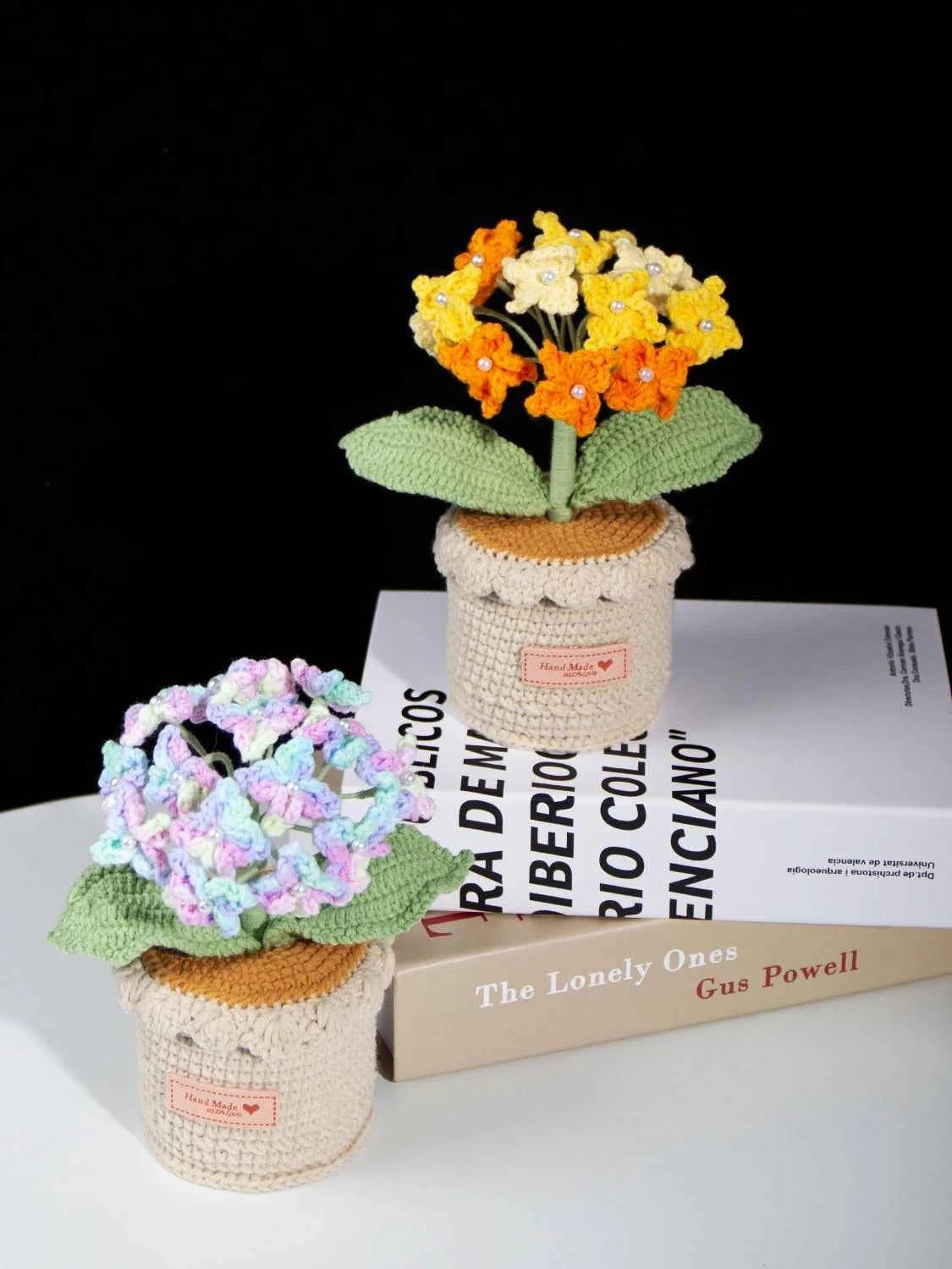 Handmade Crochet Hydrangea Potted Plant