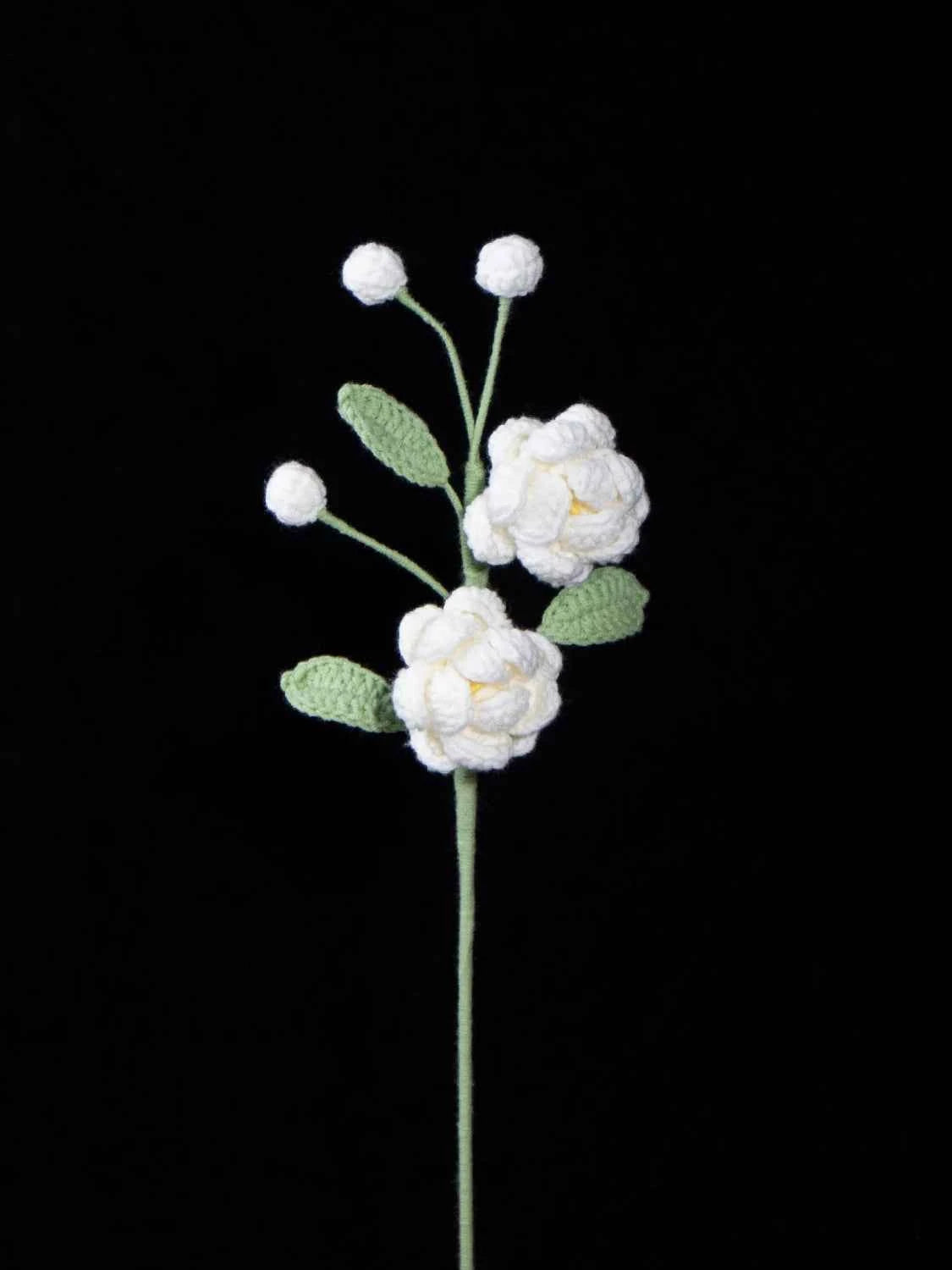 Amigurumi Jasmine Flower | Knitted Floral Gift | Home Table Decor