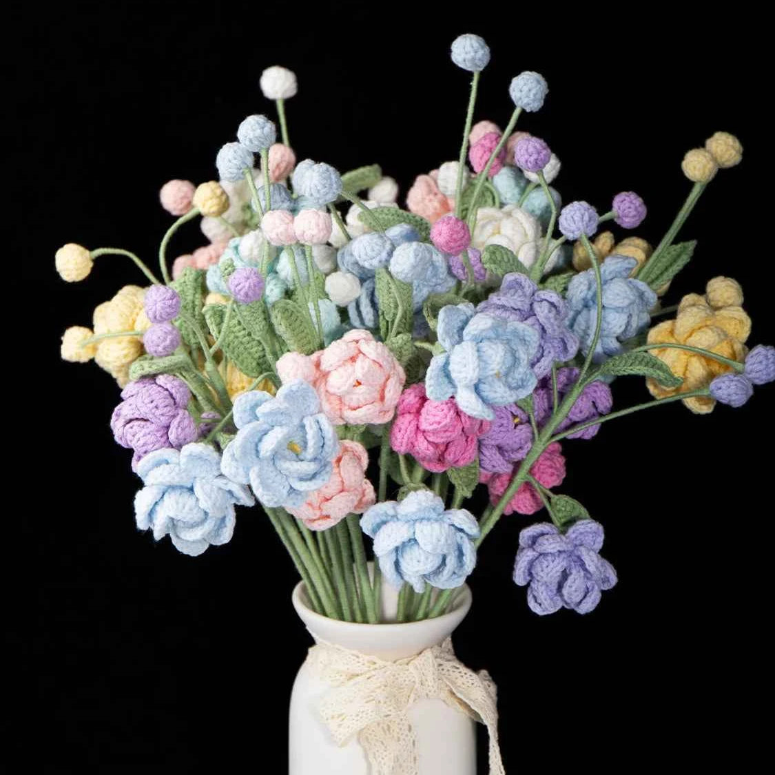 Amigurumi Jasmine Flower | Knitted Floral Gift | Home Table Decor
