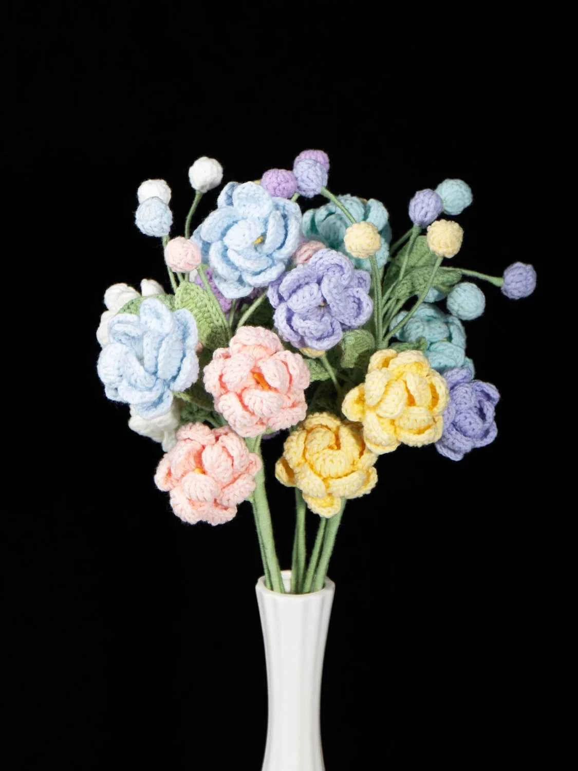 Amigurumi Jasmine Flower | Knitted Floral Gift | Home Table Decor