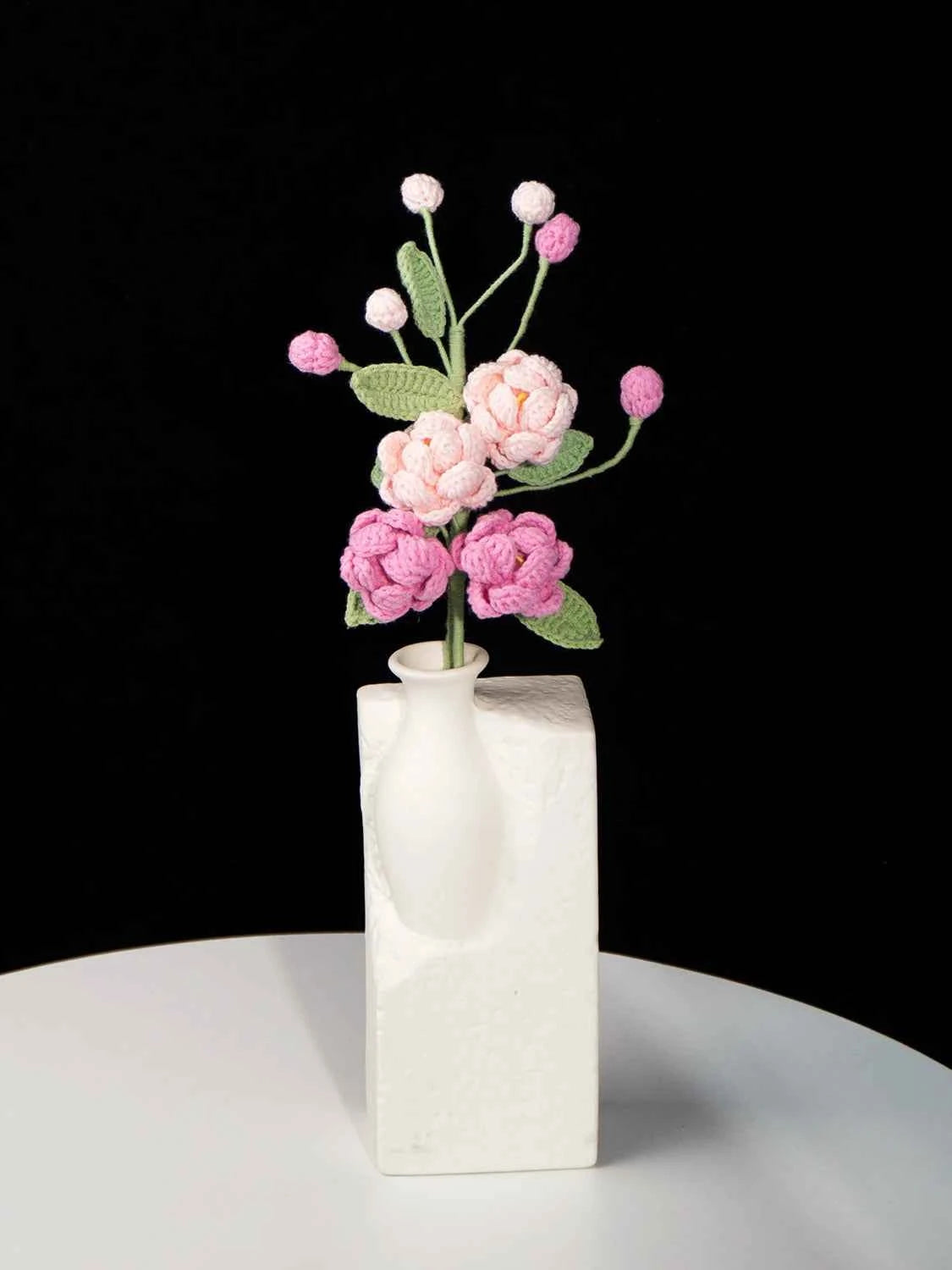 Amigurumi Jasmine Flower | Knitted Floral Gift | Home Table Decor