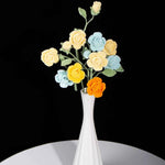 Handmade Crochet Knitted Single Stem Flower Barbie Rose