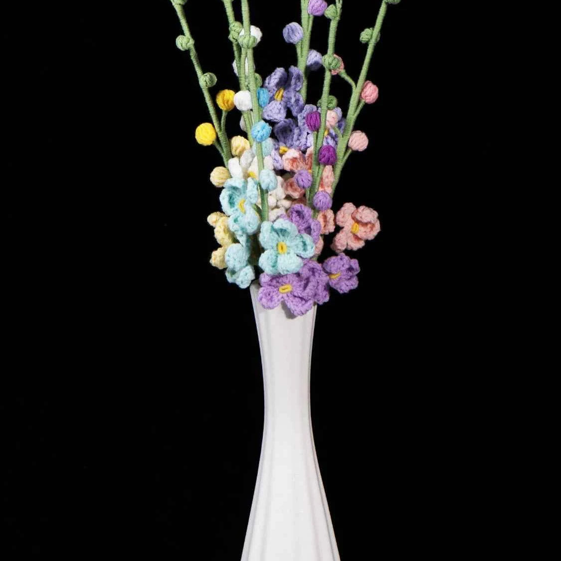 Handmade Crochet Larkspur– Everlasting Flower