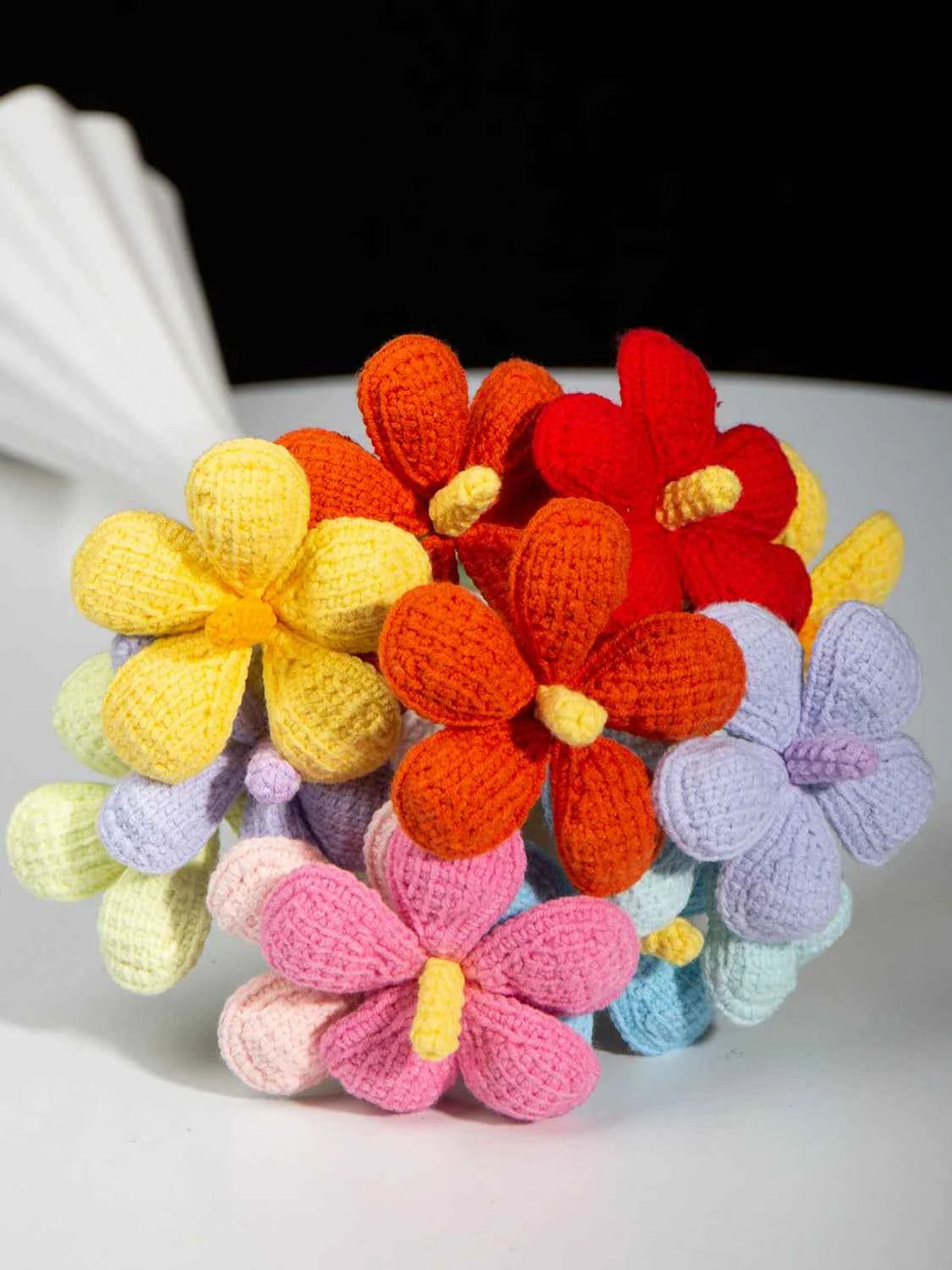 Handmade Crochet Plumeria Flower