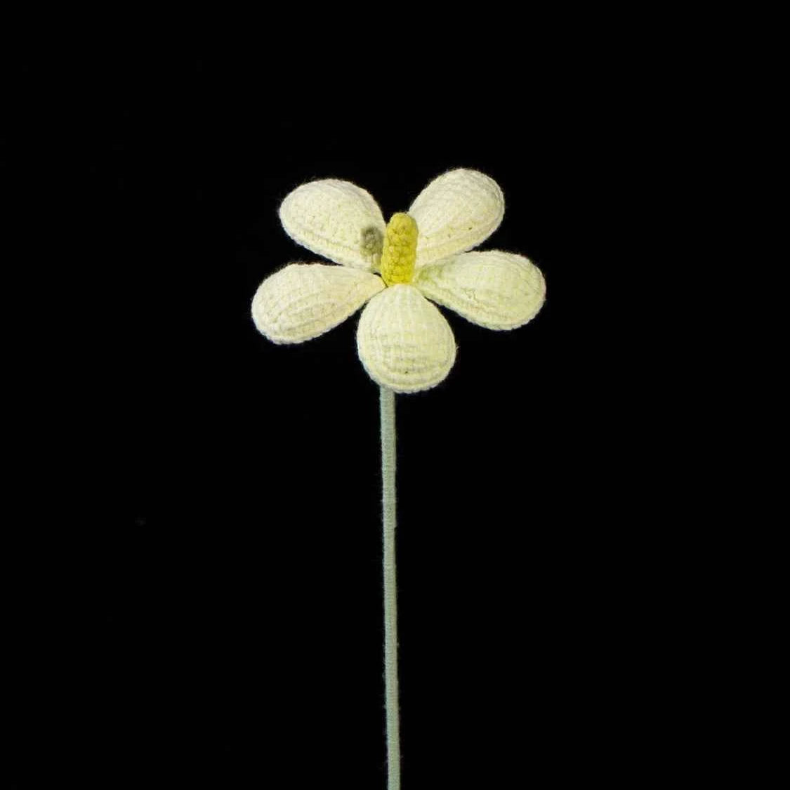 Handmade Crochet Plumeria Flower