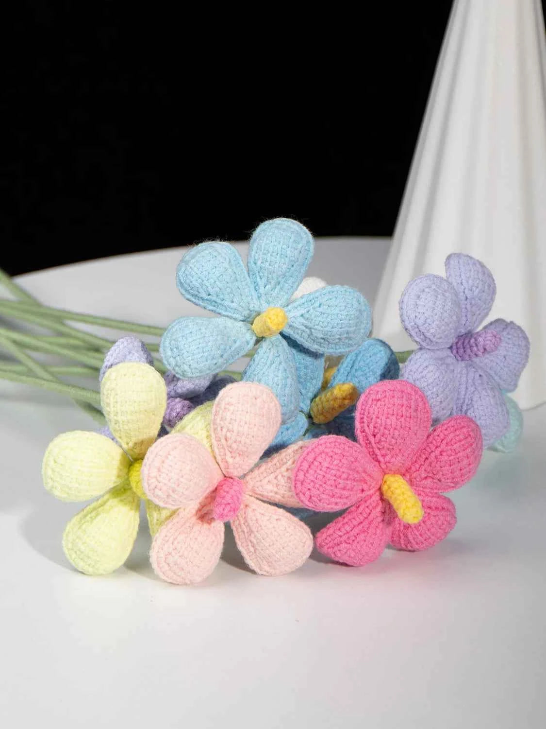 Handmade Crochet Plumeria Flower