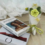 Handmade Crochet Rose Bouquet – Single Yarn Rose Flower