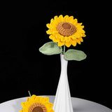 Handmade Crochet Sunflower Yarn Knitted Forever Flower for Home Decor, Graduation, Birthday