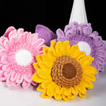 Handmade Crochet Sunflower Yarn Knitted Forever Flower for Home Decor, Graduation, Birthday