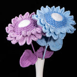 Handmade Crochet Sunflower Yarn Knitted Forever Flower for Home Decor, Graduation, Birthday