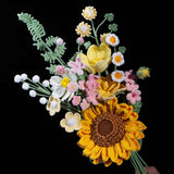 Handmade Crochet Sunflower Bouquet(12 pieces)