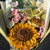 Handmade Crochet Sunflower Bouquet(12 pieces)
