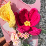 Handmade Crochet Tulip Mini Bouquet