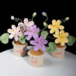 Handmade Crochet Tung Oil Flower Potted Plant