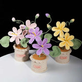Handmade Crochet Tung Oil Flower Potted Plant