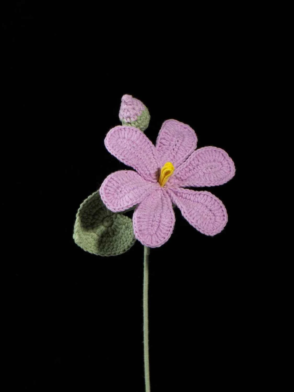 Handmade Crochet Tung Tree Flower Stems | Forever Blossom for First Love & Friendship