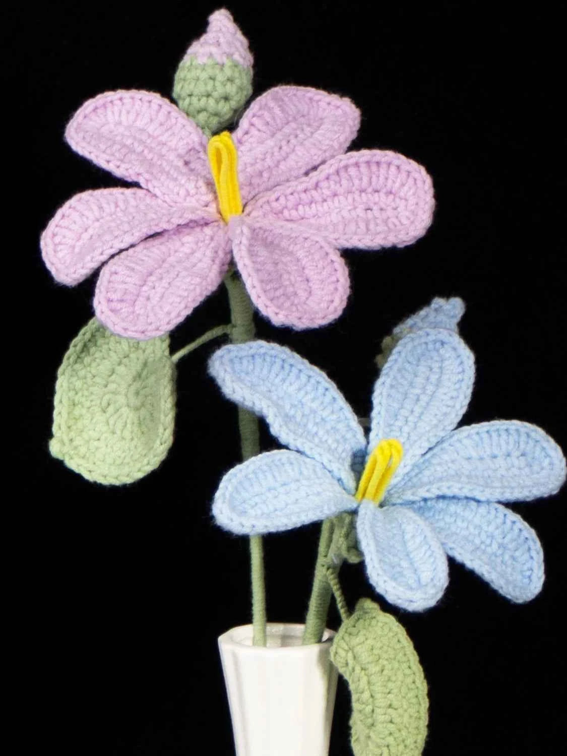 Handmade Crochet Tung Tree Flower Stems | Forever Blossom for First Love & Friendship