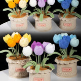 Handmade Crochet Tulip Potted Plant | Forever Flower Gift for Her