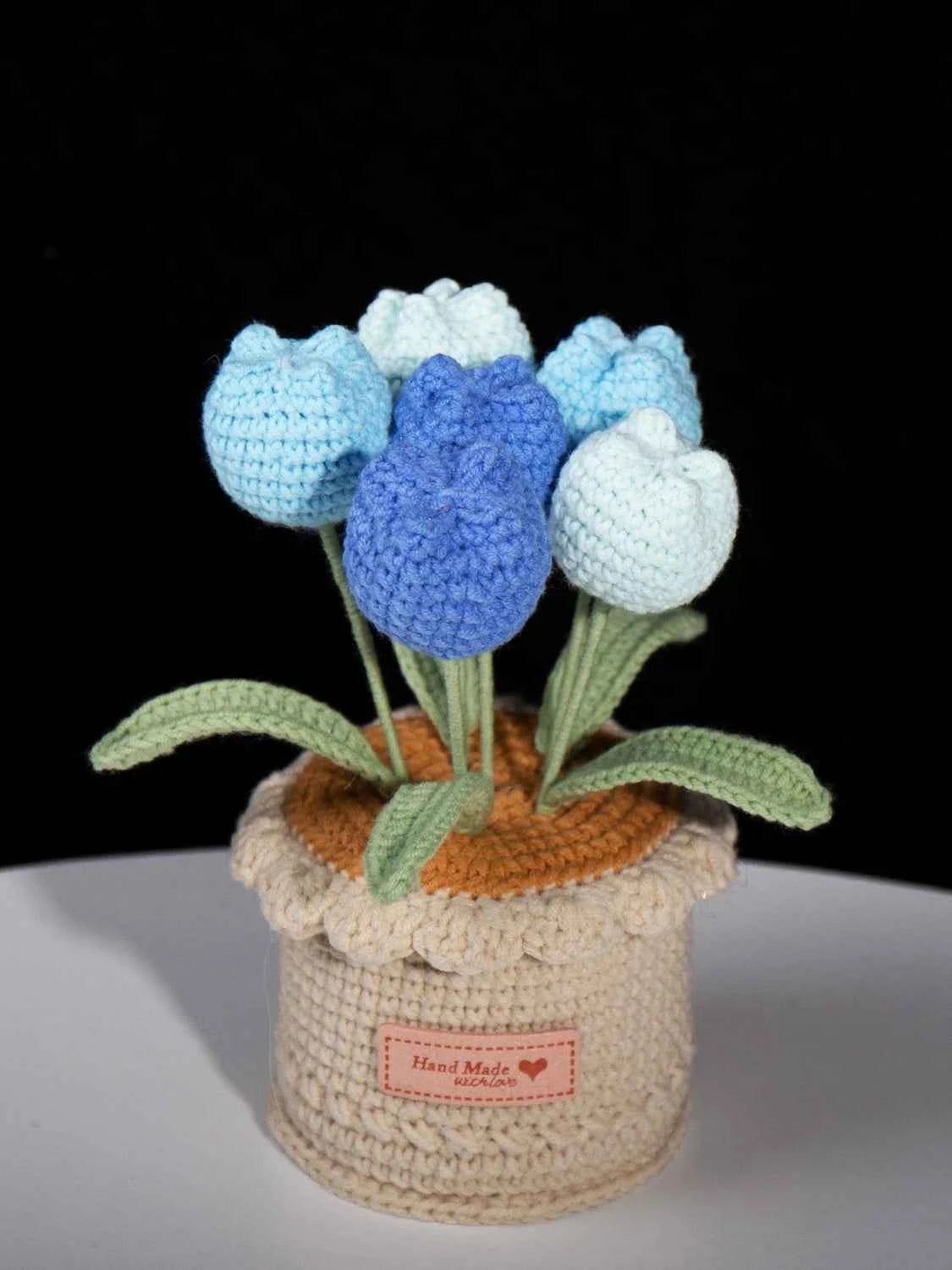 Handmade Crochet Tulip Potted Plant | Forever Flower Gift for Her