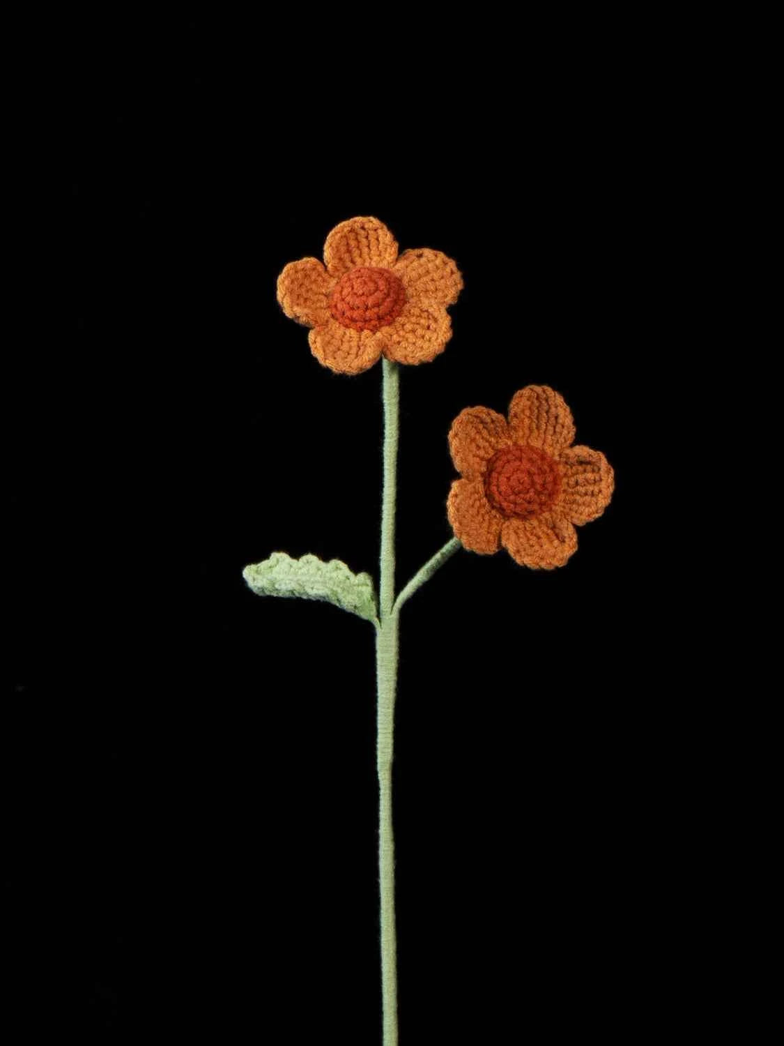 Handmade Crochet Afghan Flower