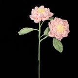 Handcrafted Knitted Gardenia | Artificial Floral Accent Stem