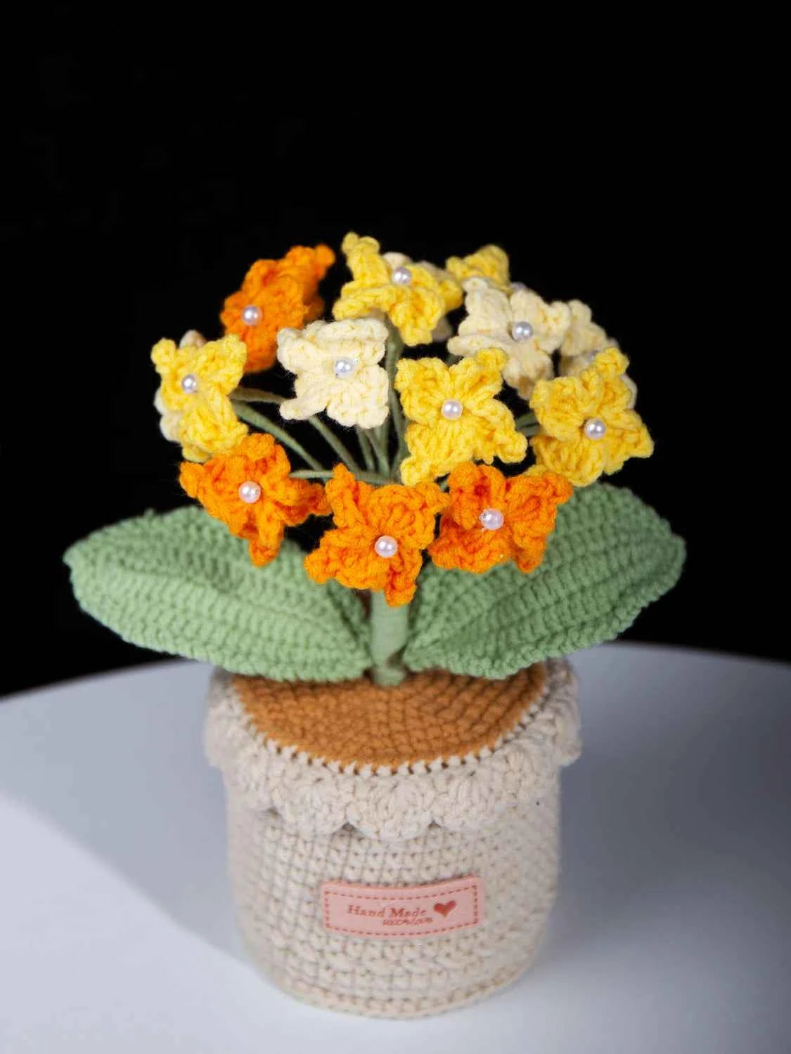 Handmade Crochet Hydrangea Potted Plant