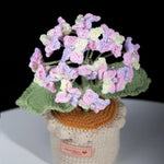 Handmade Crochet Hydrangea Potted Plant