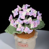 Handmade Crochet Hydrangea Potted Plant
