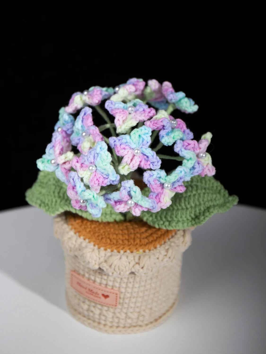 Handmade Crochet Hydrangea Potted Plant
