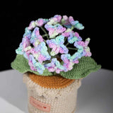 Handmade Crochet Hydrangea Potted Plant