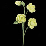 Handmade Crochet Knitted Single Stem Flower Barbie Rose