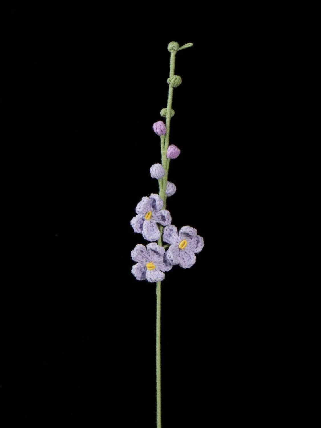 Handmade Crochet Larkspur– Everlasting Flower