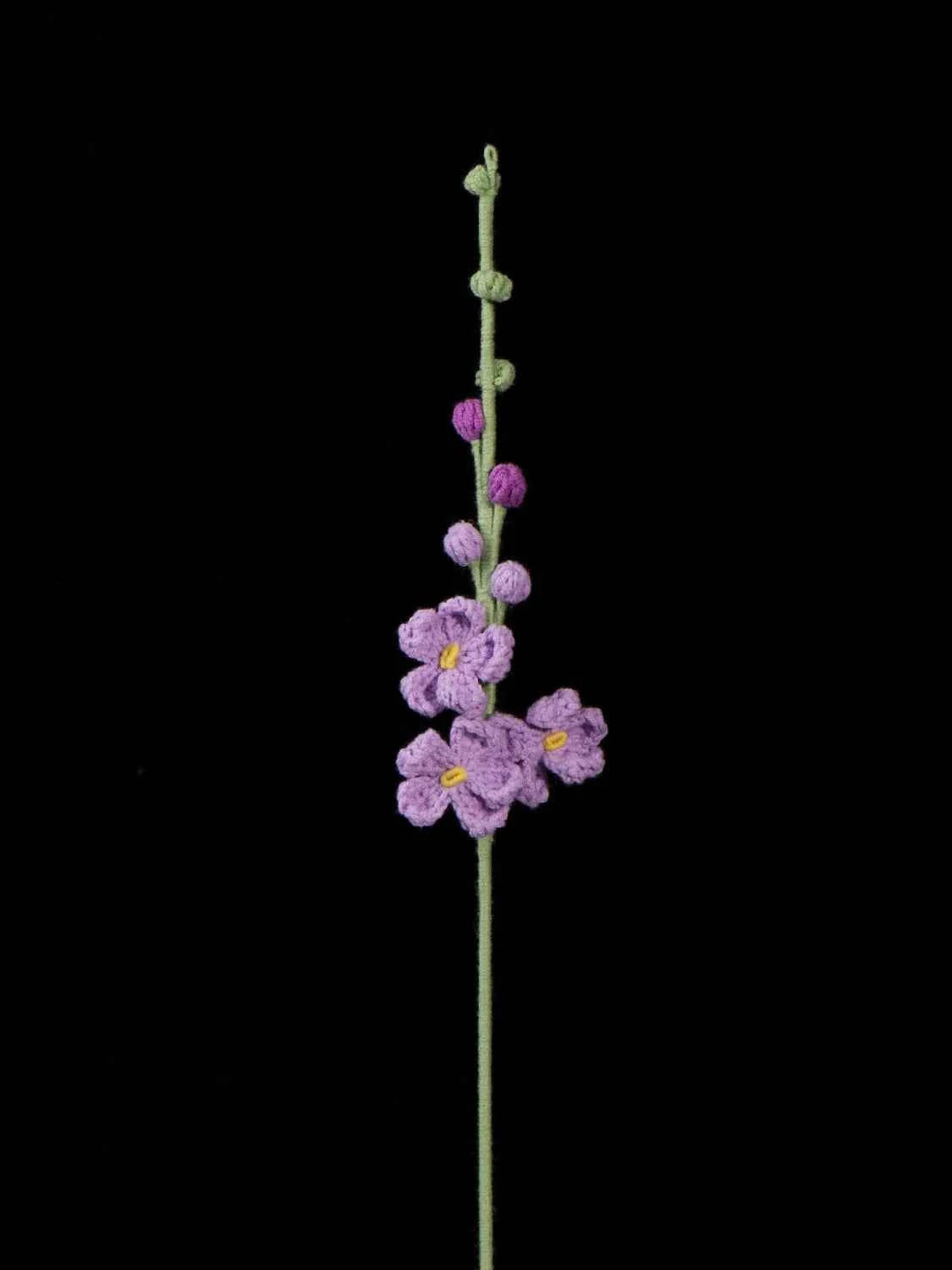 Handmade Crochet Larkspur– Everlasting Flower